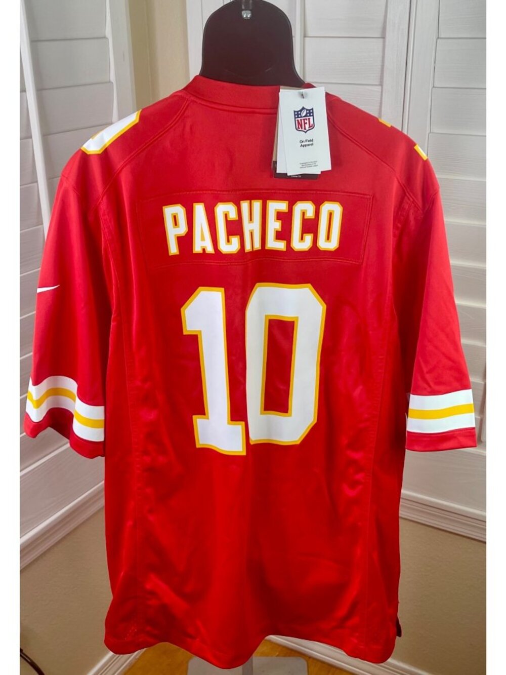 Nike NFL Kansas City Chiefs Isiah Pacheco #10 On-Field Football Jersey - Men 3XL - Picture 4 of 6